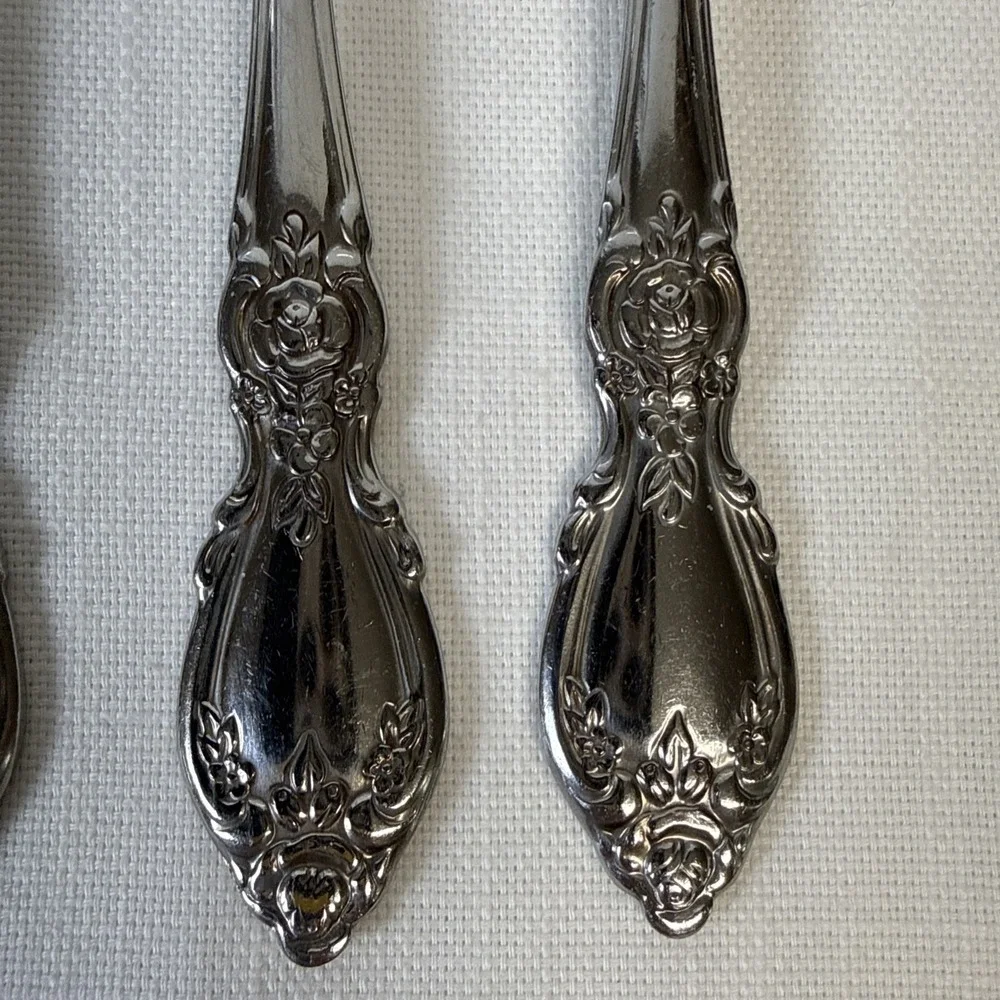 Oneida‎ Community Plantation Stainless Salad Fork Glossy Silverware Flatware  8